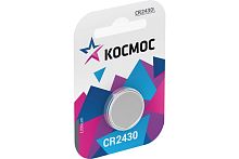 Элемент питания Космос CR2430 1хBL (батарейка) картинка 